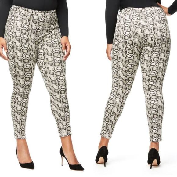 Good American Good Legs Snake-Print Skinny Jeans, Size: 18, NWT - Picture 8 of 8